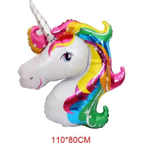 B Unicorn Party Balloons Birthday Wedding Engagement Event Childrens Day Foil Unicorn Balloons Party Decorations
