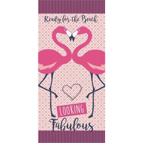 Funny Rosa Fabulous Flamingo Beach Travel towels Light bikini pineapple sun Bath towels for swimming pool Summer gift