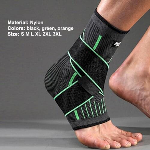1 Pcs JINGBA Ankle Brace Elastic Pain Relief Nylon Premium Ankle Compression Socks Sports Exercise Protective Gear