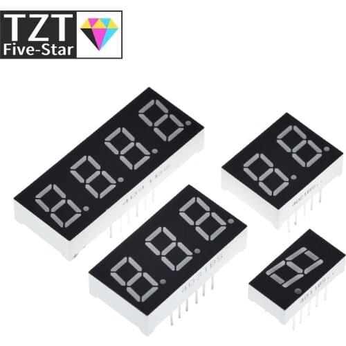 10Pcs 0.4 Inch Digital Tube LED 1Bit 2 Bit 3 Bit 4 Bit Clock Common Anode Cathode 0.4" 7 Segment Led DIY Red Board