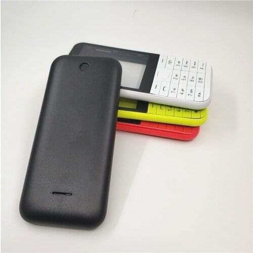 10PCS/Lot New Full Phone Housing Cover Case+English Keypad For Nokia 225 Asha N225