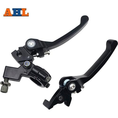 AHL Black Chrome Clutch Brake Lever for 22mm 7/8 inch Handlebar 110cc 125cc 140cc TTR 125cc SSR Xmotos Apollo 125 Pit Dirt Bike