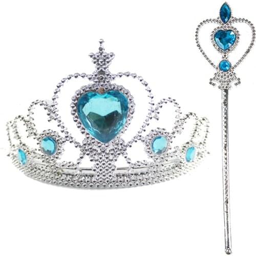 Disney Elsa Frozen Princess Hair Accessories Childrens Toys Birthday Gift Crown Baby Magic Stick Headband Cosplay Sofia Girls