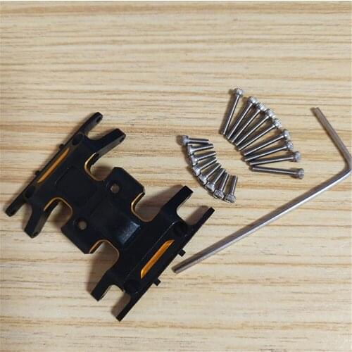 RC Car Aluminum Alloy Center Wave Box Chassis Mount Base Plate Holder for 1/24 Axial SCX24 90081 RC Car Spare Part