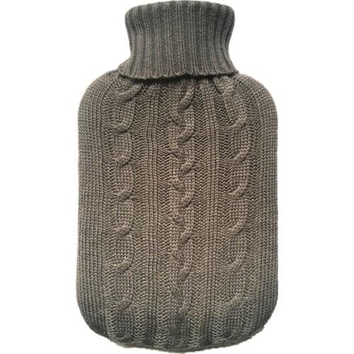 Free shipping 2000ml knitted cover for 2L pvc rubber hot water bottle bag warm hands and body（only cover