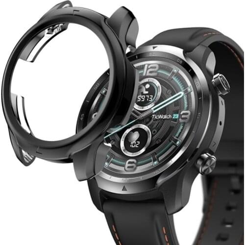 Watch Cover For Ticwatch Pro 3 watch Case Soft Silicone TPU Watch Cover Protector Frame shell Accessories Charger for Tic pro 3