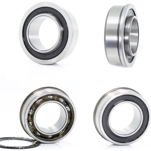 F6202 F6202RS Bearing F6202-12.8-2RS 12.8x35x11 mm ABEC-1 4PCS Flange Ball Bearings F6202-RS Garden Cart Wheel Bearing