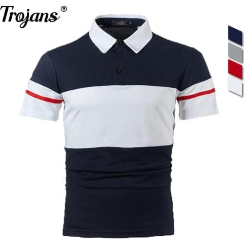 2021 Men Polo Men Shirt Short Sleeve Polo Shirt Contrast Color Polo New Clothing Summer Streetwear Casual Fashion Men Tops