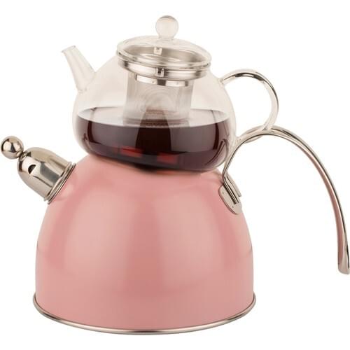Tantitoni Chef Nature Pink Pressure Teapot Set