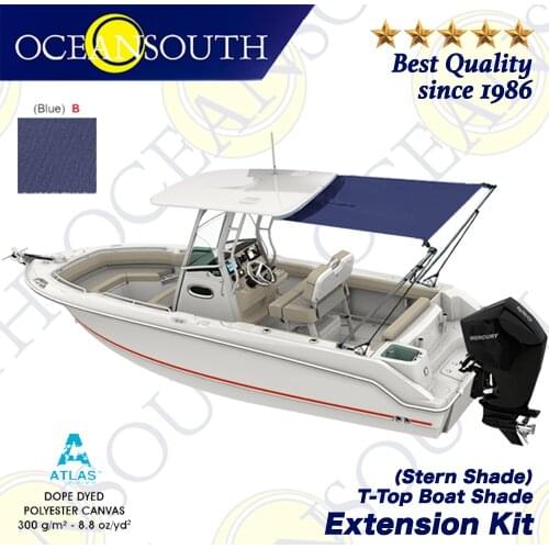 Oceansouth T-Top Boat Shade Stern Shade Extension Kit Stainless Still Boat-Cover Shade Top Canopy Water Sun proof UV Protection