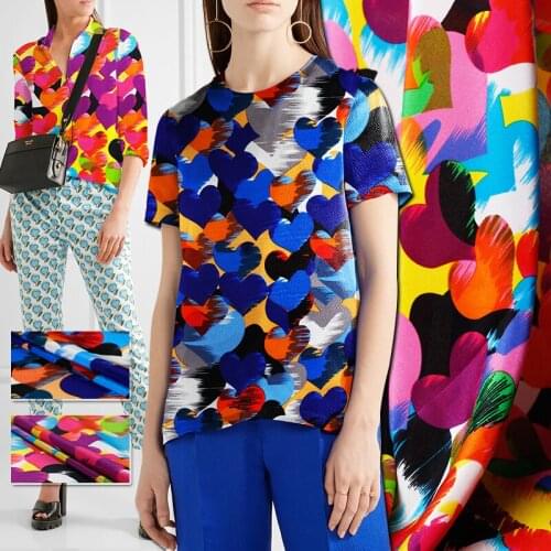 New crepe de chine silk fabric two-color fashion and comfortable silk crepe de chine fabric dress crepe silk fabric