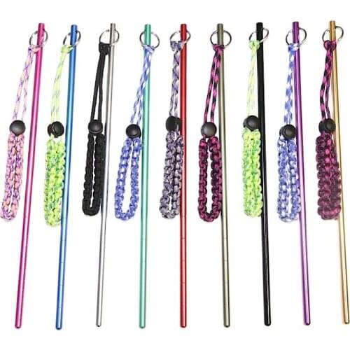 TSMC Scuba Colorful Diving Aluminium Alloy Lobster Stick Pointer Rod With Rubber Lanyard Strap Underwater
