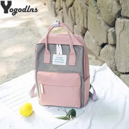 Casual Waterproof Nylon Schoolbags For Teenage Girls Female Children Shoulder Bag Female Backpack Fashion Travel Handbag Mochila