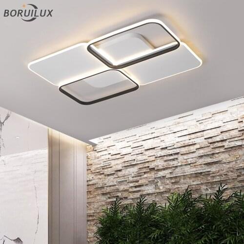 Simple New Modern LED Chandelier Lights Living Dining Room Bedroom Lamps Iron Aluminum Lustre Home Indoor Lighting With Remote