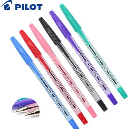PILOT Baile Ballpoint Pen Student Office Woodpecker BP-S-F Color Oil Pen 0.7mm Transparent Rod