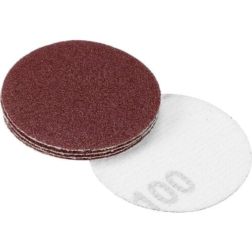 Uxcell 2" Hook and Loop Sanding Discs Aluminum Oxide Sandpaper for Random Orbit Sander Wood Metal Auto Dry Polishing 10pcs