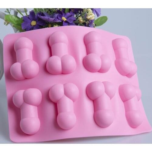 DIY Fondant Silicone Cake Molds Lover Penis Shaped Baking Dish Bakeware Cookie Mould Cake Decorating Kitchen Accessories Tool