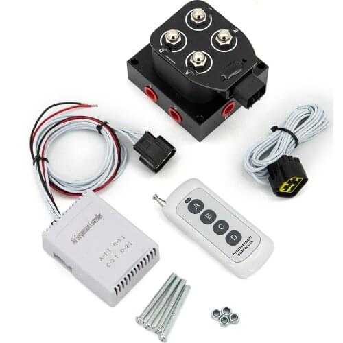 12v Solenoid Valve Air ride Suspension manifold valve with remote controller 0-200psi