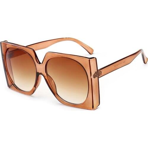 TEENYOUN Fashion Women Oversized Square Sunglasses Vintage Brand Designer Plastic Frame Colorful Sun Glasses UV400