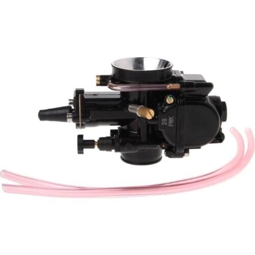 Universal Motorcycle 28mm Carburetor For Keihin Carb PWK Mikuni With Power Jet Balaclava