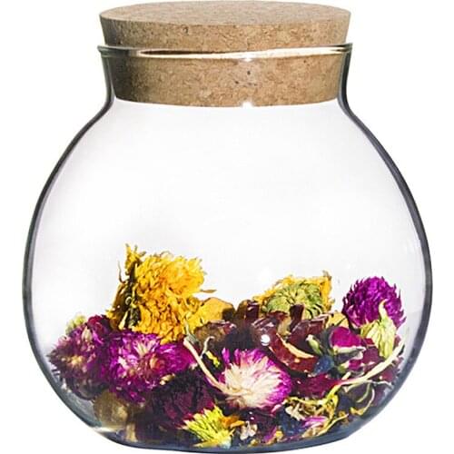 Factory Direct Multi Size High Borosilicate Glass Storage Jar with Wood Lid