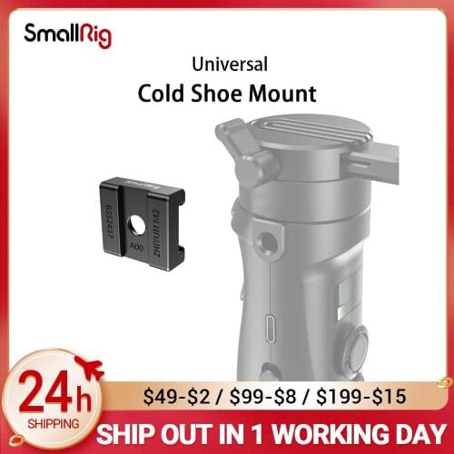 SmallRig DSLR Camera Clamp Cold Shoe Mount Adapter for Zhiyun-Tech CRANE-M2 Gimbal for Microphone Flash Light Attach 2437