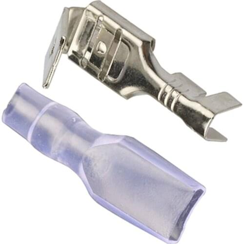 100pcs/lot 4.8 against the back shoulder of male and female plug spring terminals inserted cold terminal