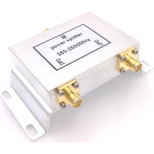 2 Way Micro-Strip Power Splitter 800-2500MHz Wifi Antenna Splitter SMA Connector 380-2500MHz