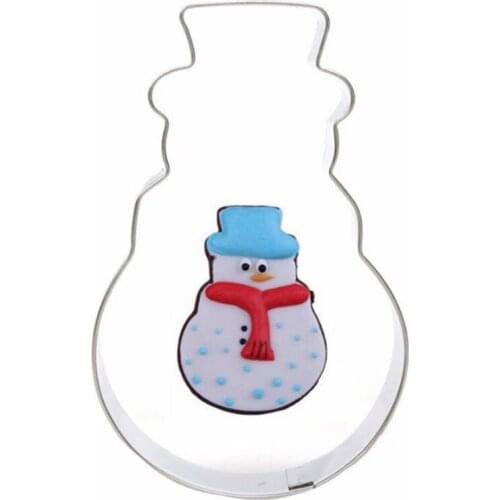2016 Christmas Series Stainless Steel Creative Cookie Mold Die Cut Mold Fondant Cake Mold Snowman Cutting
