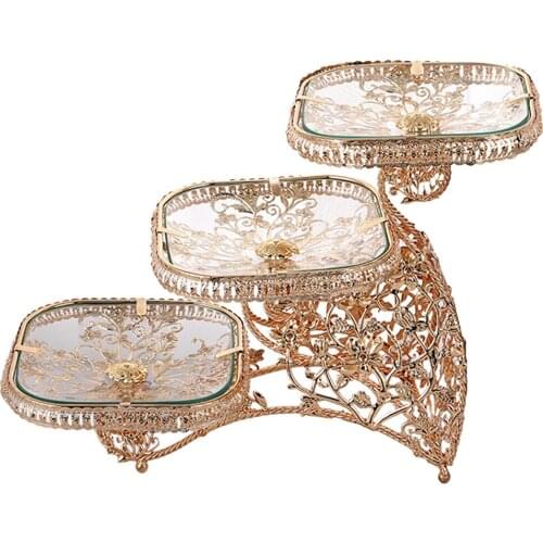 3 Tier Fruit Bowl Fruit Plate Bowl for Countertop Living Room Kitchen