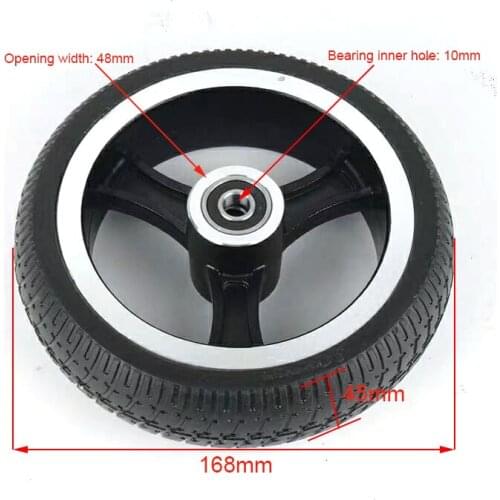 6.5/7 inch 168x45 solid tire wheel for mini electric scooter balancing car explosion-proof wheel accessories