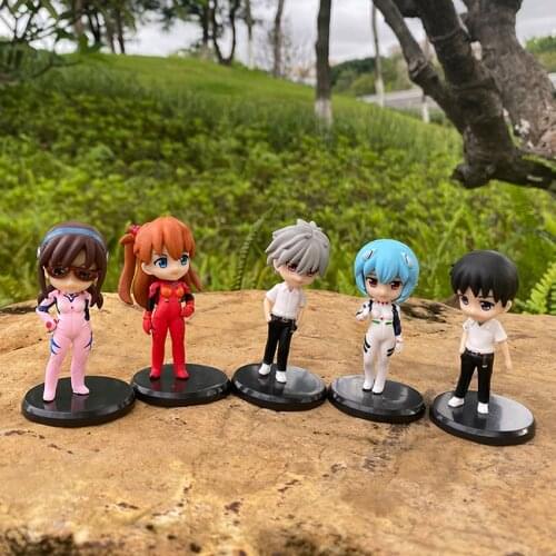 Bandai Q Posket Eva Action Figure Toys Evangelion Ayanami Rei Asuka Langley Soryu Anime Pvc Collectible Gift Model Toy