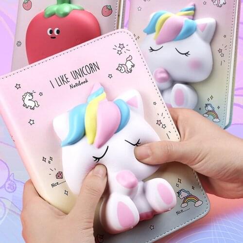 3D Cartoon Decompression Notebook Bunny Student Planner School Office Stationery Supply with Gifts Packing