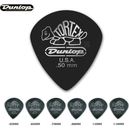 Dunlop Tortex Jazz III Pitch Black Guitar Pick Plectrum Mediator, 1/piece