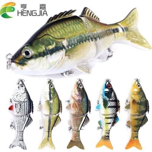 HENGJIA 1pcs Jointed Minnow Fishing Lures Wobblers 10CM/16G Lifelike 3 Sections Swim Bait Isca Artificial Fishing Tackle