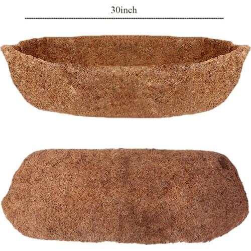 Coco Liner Trough Replacement Liner Wall-mounted Manger Coconut Palm Mat for Flower Pots Hanging Basket Wall Trough Liner Balcon