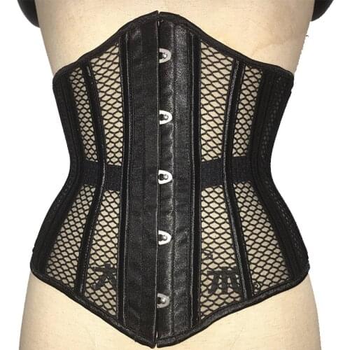 Steel Bones Body Shapers Girdles Mercerized Fabric Waist Trainer Corset Cleavage Tops Body Shaper Slimming Body Waist