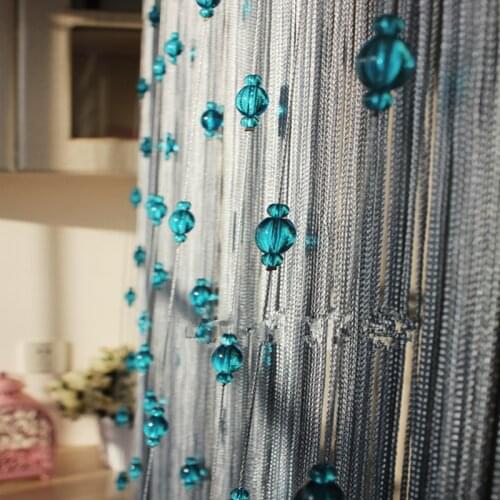 Line Curtain Encryption Mediterranean Beads Curtain Glitter Crystal Beads Partition Porch Tassel Door Curtain Hanging Curtain