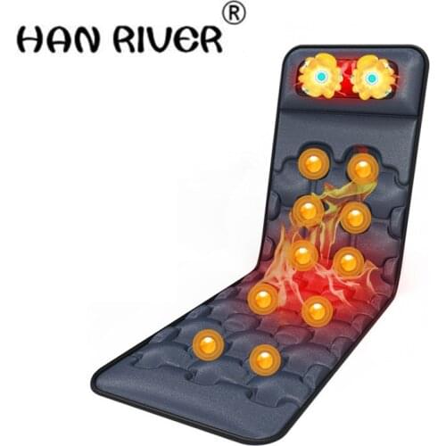 Neck massager multi-functional heating body massage pad neck back waist vibration electric massage mattress electric body massag