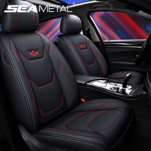 PU Leather Car Seat Covers Set Universal Fit Most Cars Covers Fashion Generous Styling Car Seat Protector for Auto Interior Part