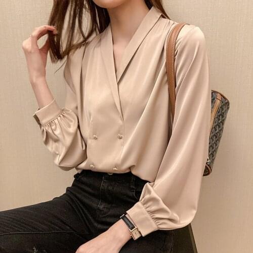 New Womens Blouses Summer Tops Femme Casual Women Shirt Long Sleeve Cotton Girls women Blouse New Blusas Solid Loose Sexy