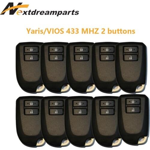 Genuine Car Smart Key for Toyota Yaris VIOS 433mhz 2 Buttons Key BS1EW 89904-0H010