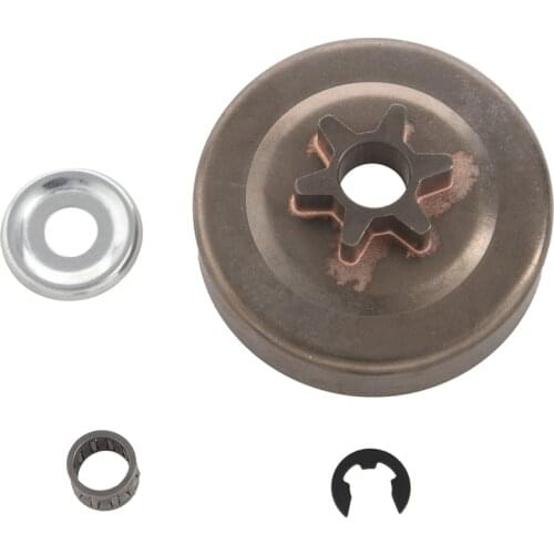 Practical 3/8 6T Clutch Drum Sprocket Washer E-Clip Kit For Stihl Chainsaw 017 018 021 023 025 Ms170 Ms180 Ms210 Ms230 Ms250 112