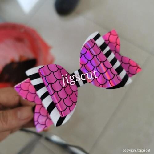 Hair Bow cutting die 15.8mm thick 100*100mm S-BOW0002