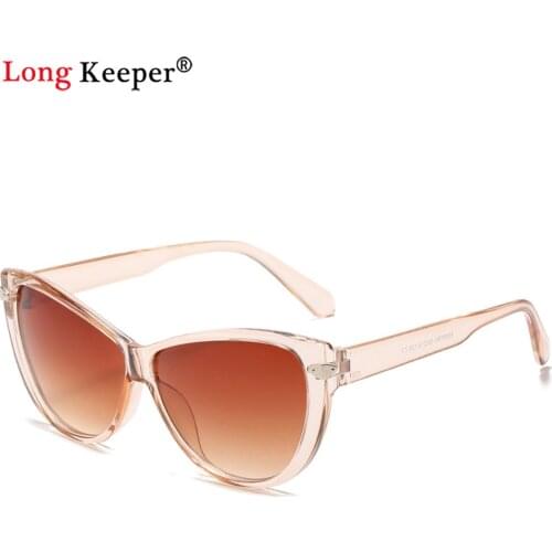 Vintage Cat Eye Sunglasses Women 2021 Retro Brand Designer Cateye Sun Glasses Men Oversize Eyewear Champagne Oculos De Sol UV400