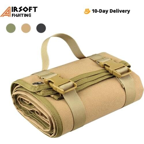 Tactical Shooting Mat Non-Slip Outdoor Hunting Mat Roll-up Combat Gun Rifle Blanket 1000D Waterproof Camping Foldable Pad Cloth