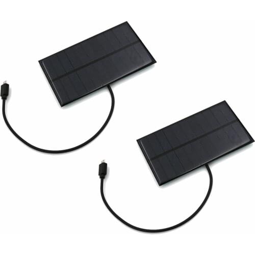 Solar Battery Charger 1.65W 5.5V Output USB Micro Android Micro USB port 5V 300mA Charge Regulators Solar Panel