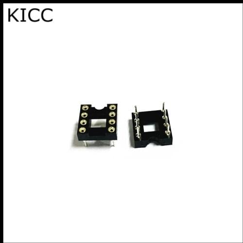 100PCS Round hole IC Sockets 8 Pin DIP IC Sockets Adaptor needle