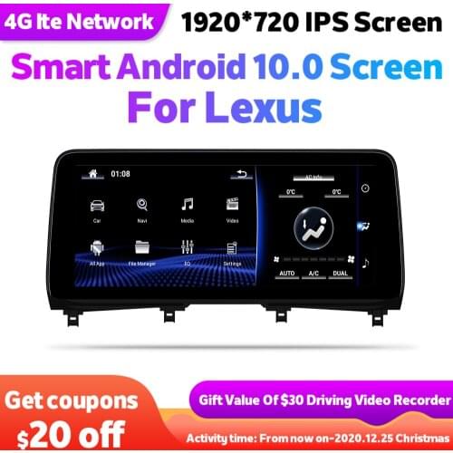 12.3 Inch Car Android 10 Multimedia Player For Lexus RX 200t RX200t RX450 RX350 2020 GPS Navigation Radio Stereo Autoradio 2 Din