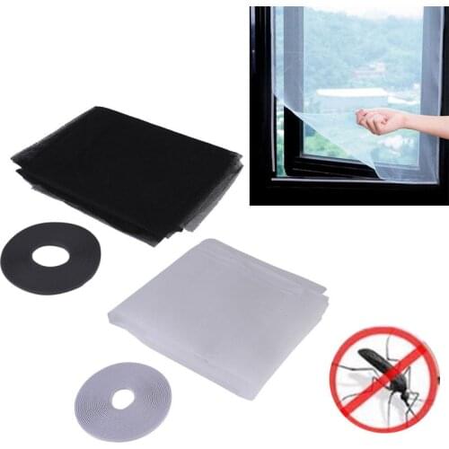 130*150cm Insect Screen Window Netting Kit Fly Bug Wasp Mosquito Curtain Mesh Net Cover Insect Window Net &Tape